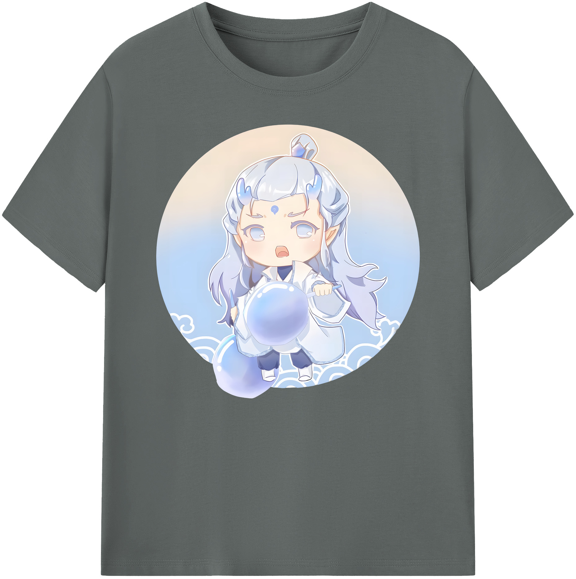 （画像用） Ne Zha 2 ナタ 魔童の大暴れ 綿100％ メンズ半袖Tシャツ｜肌触りやわらか＆通気性